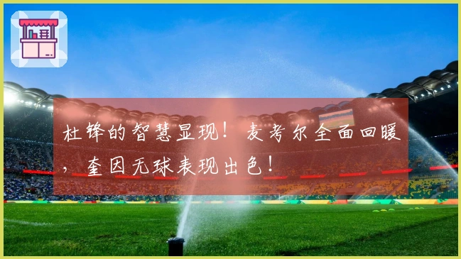 杜锋的智慧显现！麦考尔全面回暖，奎因无球表现出色！